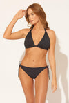 STRING TIE SIDE HIPSTER - BLACK