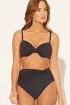TWIST HIGH WAIST BOTTOMS - BLACK