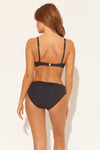 RUCHED BACK BOTTOMS - BLACK