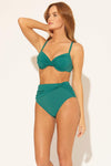 TWIST HIGH WAIST BOTTOMS - TROPIC THUNDER