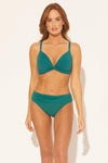 TWIST FRONT OTS BRA D CUP TOP - TROPIC THUNDER