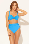 TWIST HIGH WAIST BOTTOMS - SKYLINE