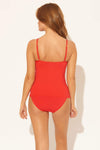 TWIST TANKINI TOP - SCARLET