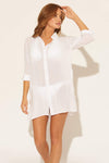 SHIRT DRESS - WHITE