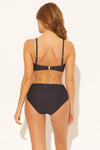 STRAIGHT-SQUARE NECK BANDEAU - BLACK