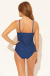 SCOOP NECK TANKINI - NAVY