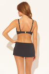 SKIRTED HIPSTER BOTTOMS - BLACK