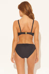 RUCHED U/W D CUP TOP - BLACK