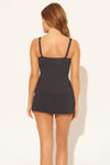 OTS U WIRE TANKINI TOP - BLACK