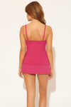 OTS U WIRE TANKINI TOP - ROUGE