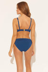 RUCHED U/W D CUP TOP - NAVY