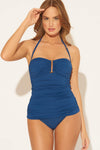 BANDEAU U WIRE TANKINI TOP - NAVY