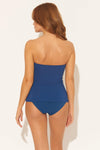BANDEAU U WIRE TANKINI TOP - NAVY