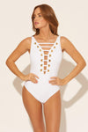 PLUNGE STRAP 1 PC - WHITE/GOLD