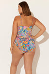 (PLUS) SHIRRED HALTER 1 PC - GROOVY MULTI