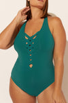(PLUS) BASKET WEAVE LACE DOWN 1 PC - TROPIC THUNDER