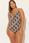 (PLUS) LACE DOWN TWIST 1 PC - SNAKE