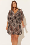 (PLUS) CAFTAN - SNAKE