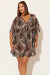 (PLUS) CAFTAN - SNAKE
