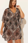 (PLUS) CAFTAN - SNAKE