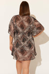 (PLUS) CAFTAN - SNAKE