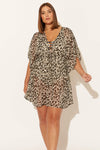 (PLUS) CAFTAN - CHEETAH