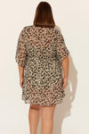 (PLUS) CAFTAN - CHEETAH