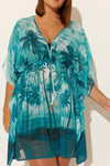 (PLUS) CAFTAN - TROPIC THUNDER PALMS