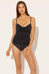 TWIST TANKINI TOP - BLACK