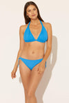 TWIST HALTER TRIANGLE TOP - SKYLINE