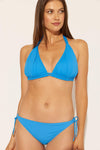 TWIST HALTER TRIANGLE TOP - SKYLINE