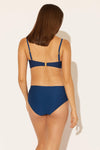 STRAIGHT-SQUARE NECK BANDEAU - NAVY