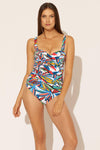 SHIRRED BANDEAU 1 PC - LUSH MULTI
