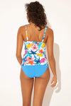 OTS PLUNGE TANKINI TOP - WHITE FLORAL