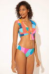 RUCHED BACK BOTTOMS - CUT IT UP MULTI