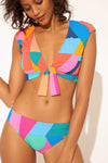 RUCHED BACK BOTTOMS - CUT IT UP MULTI