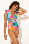 CAP SLEEVE 1 PC - CUT IT UP MULTI