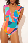 CAP SLEEVE 1 PC - CUT IT UP MULTI