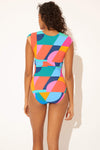 CAP SLEEVE 1 PC - CUT IT UP MULTI