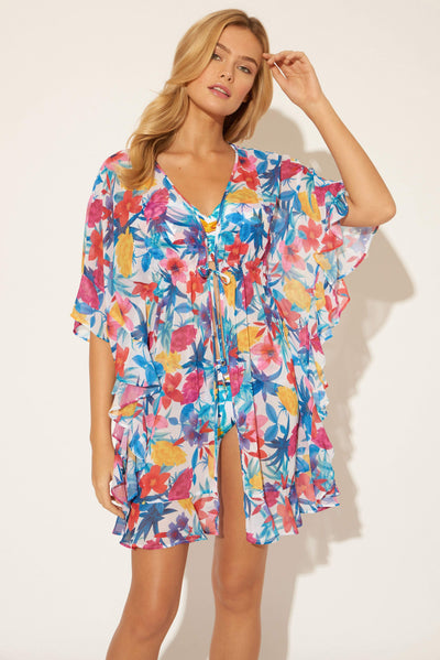 CAFTAN - WHITE FLORAL