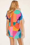 RAYON RING DRESS - CUT IT UP MULTI