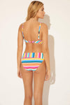 HIGH NECK LATTICE TOP - COLOR BOMB MULTI