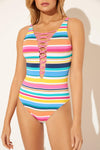 LACE DOWN 1 PC  - COLOR BOMB MULTI