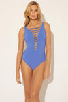 LACE DOWN 1 PC - BLEU HORIZON