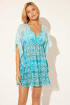 CAFTAN - LAGUNA TEAL MULTI