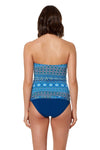 BANDEAU TANKINI TOP - NAVY MULTI