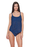 SIDE TAB HIPSTER BOTTOMS - NAVY
