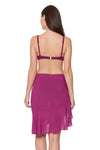 RUFFLE SKIRT - CHERRY WINE