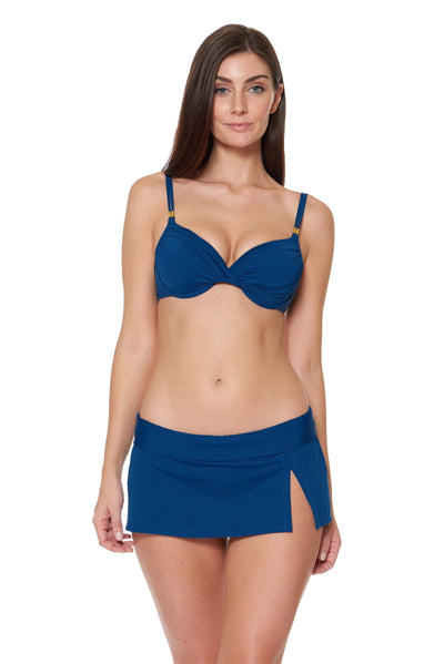 TWISTED U/W GOLD TOP - NAVY
