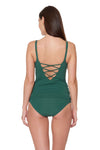 SCOOP NECK TANKINI TOP- CAPE VERDE